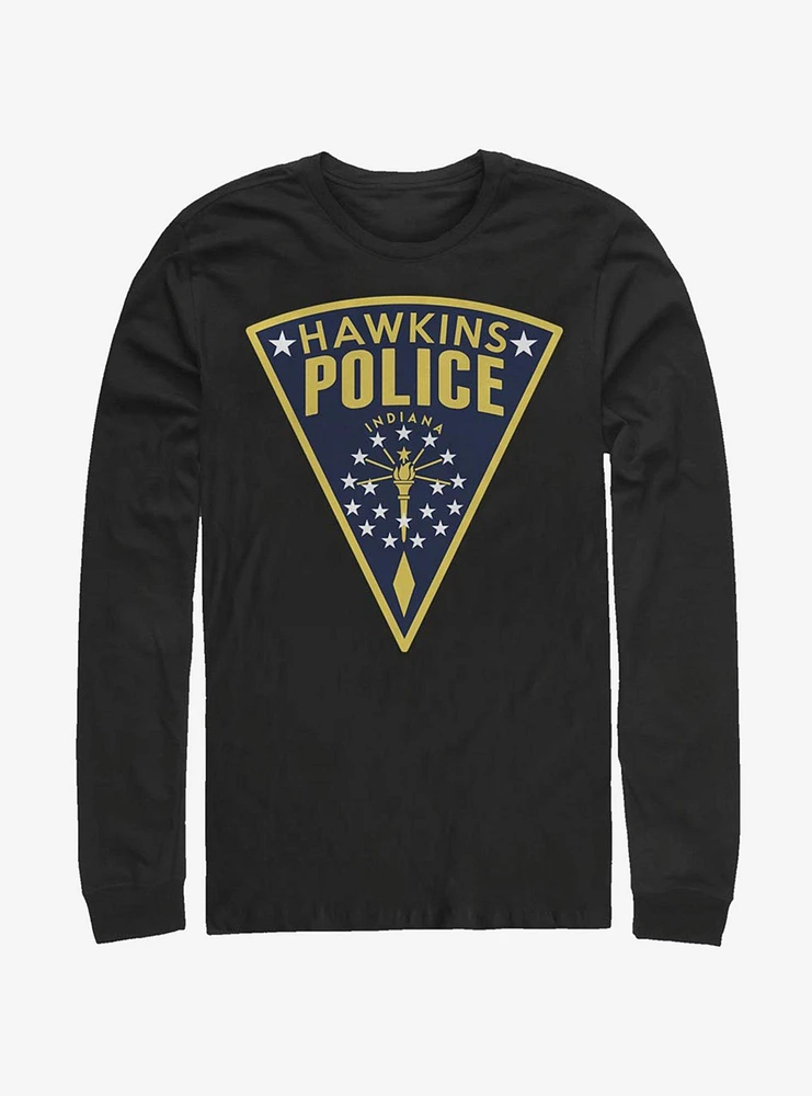 Stranger Things Hawkins Police Seal Long-Sleeve T-Shirt