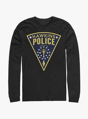 Stranger Things Hawkins Police Seal Long-Sleeve T-Shirt