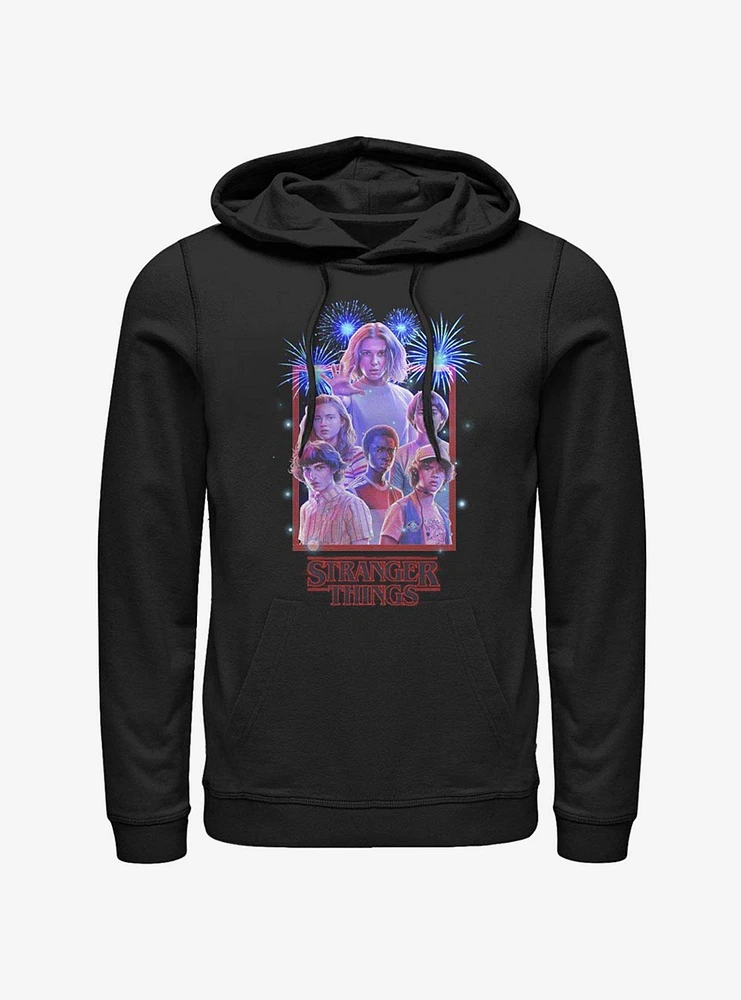 Stranger Things Group Fireworks Hoodie