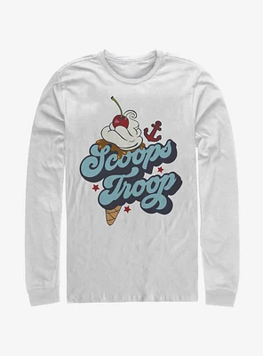 Stranger Things Scoops Troop Ice Cream Long-Sleeve T-Shirt