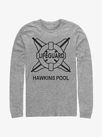 Stranger Things Hawkins Pool Lifeguard Long-Sleeve T-Shirt