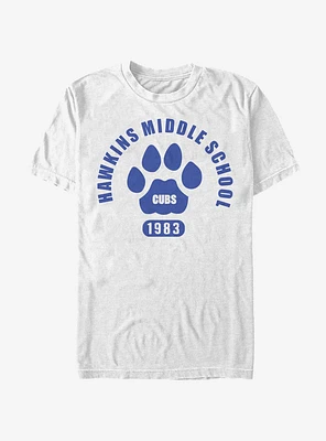 Stranger Things Hawkins Cubs Paw Emblem T-Shirt