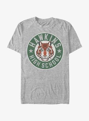 Stranger Things Hawkins High Tiger Emblem T-Shirt