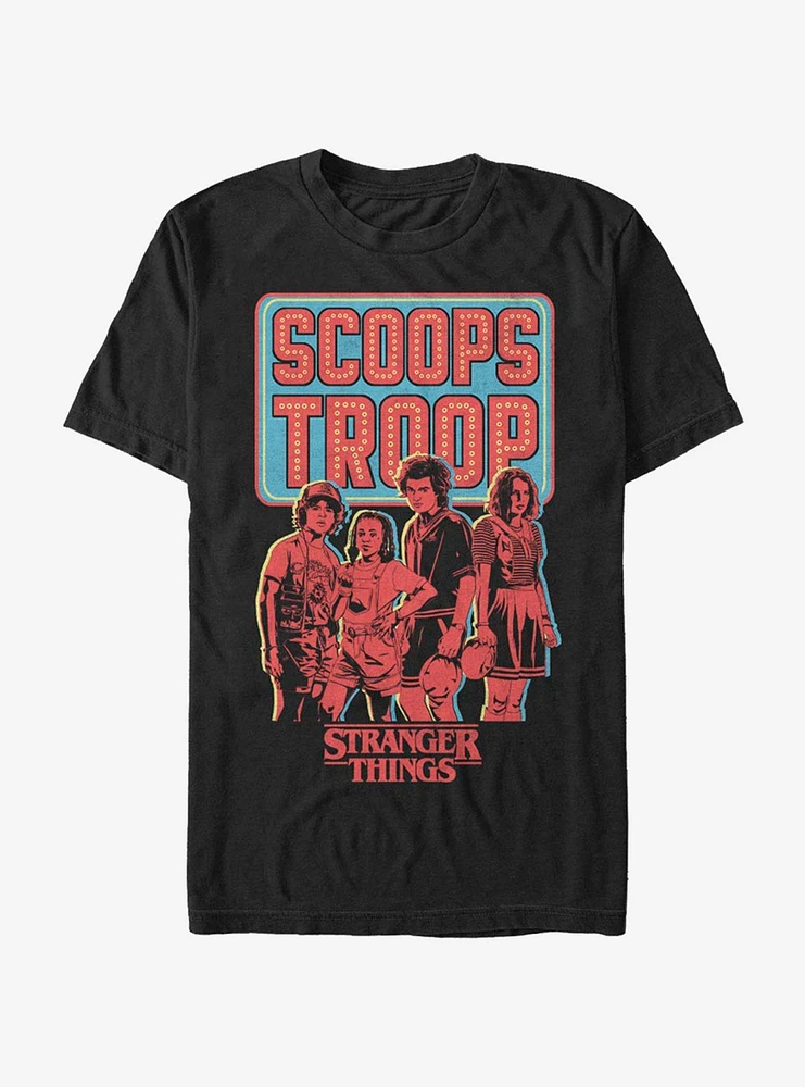 Stranger Things Scoops Troop Red T-Shirt