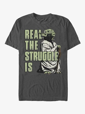 Star Wars Yoda Real Struggle T-Shirt