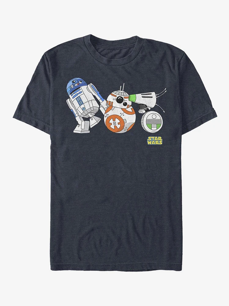 Star Wars Episode IX Rise of Skywalker Droid Lineup T-Shirt