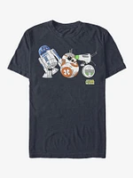 Star Wars Episode IX Rise of Skywalker Droid Lineup T-Shirt