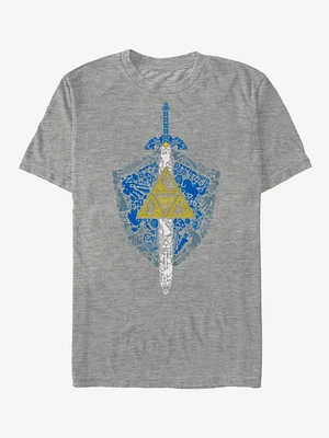 The Legend of Zelda Iconic Shield and Sword T-Shirt