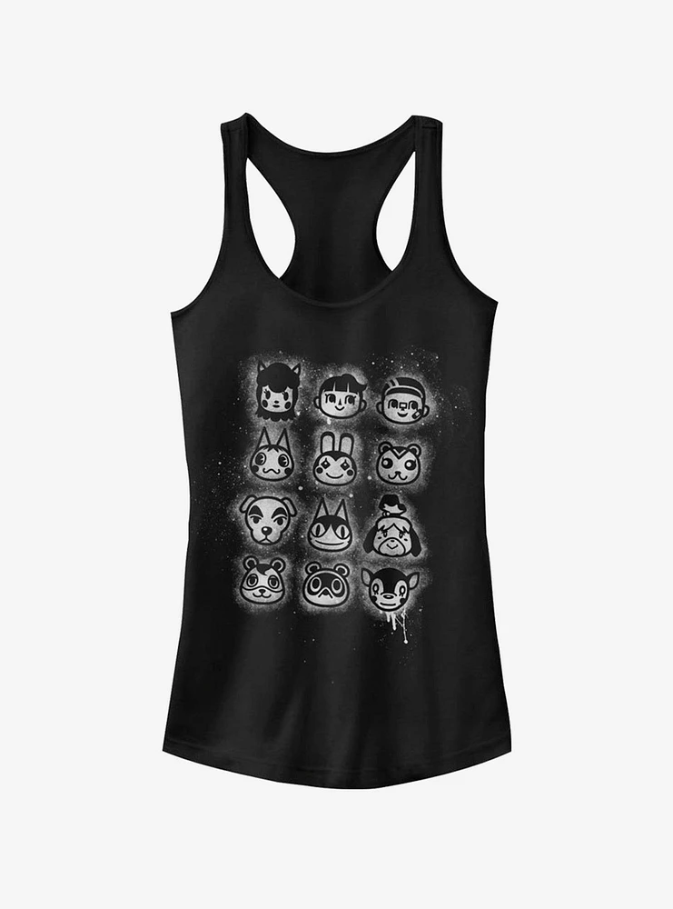 Animal Crossing Villager Stencil Girls Tank