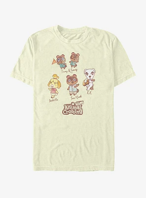 Animal Crossing Character Textbook T-Shirt