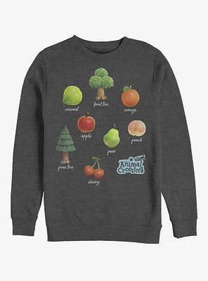 Animal Crossing Fruit and Trees Sweatshirt