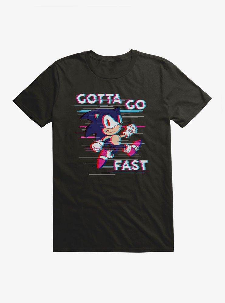 Sonic The Hedgehog Gotta Go Fast Glitch T-Shirt