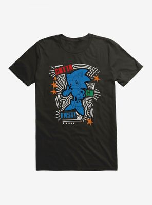 Sonic The Hedgehog Gotta Go Fast! Pop Art T-Shirt