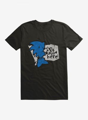 Sonic The Hedgehog I'm Outta Here! Distressed T-Shirt