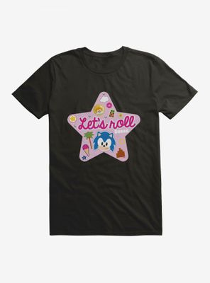 Sonic The Hedgehog Pink Pop Let's Roll T-Shirt