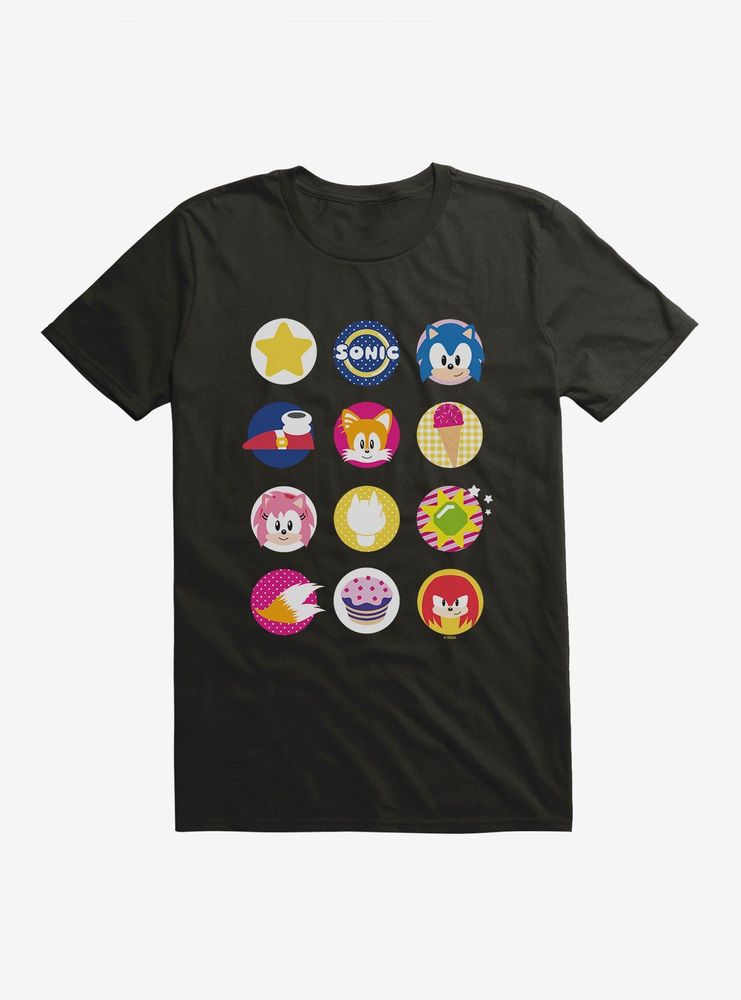 Boxlunch Sonic The Hedgehog And Friends Icons T-Shirt