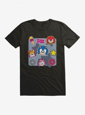 Sonic The Hedgehog Speed Friend Icons T-Shirt
