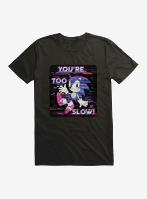 Sonic The Hedgehog Too Slow Glitch T-Shirt