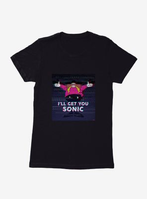 Sonic The Hedgehog Eggman Vengeance Glitch Womens T-Shirt
