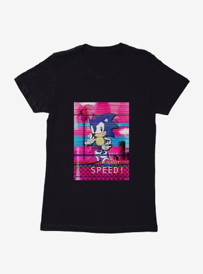 Sonic The Hedgehog Game Glitch Womens T-Shirt
