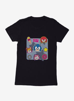 Sonic The Hedgehog Speed Friend Icons Womens T-Shirt
