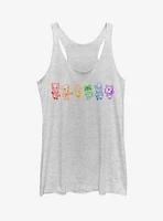 Nintendo Animal Crossing Line Art Rainbow Girls Tank