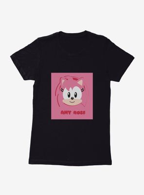 Sonic The Hedgehog Amy Rose Pink Pop Womens T-Shirt