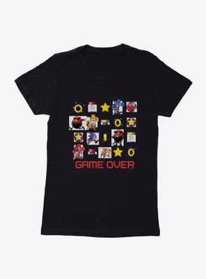 Sonic The Hedgehog Game Over Icons Womens T-Shirt