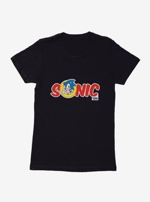 Sonic The Hedgehog Graphic Logo Womens T-Shirt