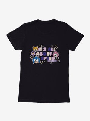 Sonic The Hedgehog It's All About Speed Womens T-Shirt