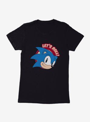 Sonic The Hedgehog Let's Roll! Womens T-Shirt