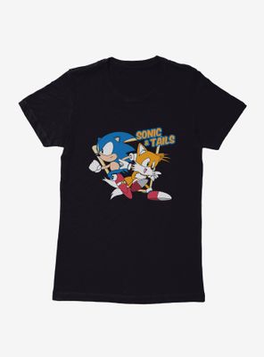 Sonic The Hedgehog And Tails Womens T-Shirt