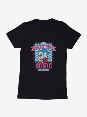 Sonic The Hedgehog Let's Roll Womens T-Shirt