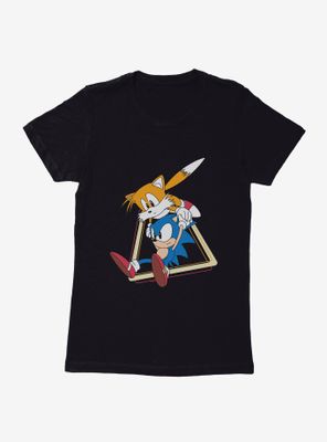 Sonic The Hedgehog And Tails To Rescue Womens T-Shirt