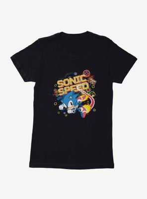 Sonic The Hedgehog Speed Pixel Womens T-Shirt