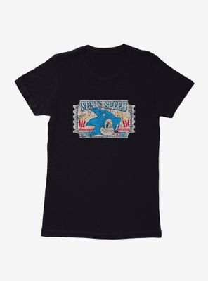 Sonic The Hedgehog Speed Carnival Ticket Womens T-Shirt