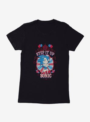 Sonic The Hedgehog Step It Up Womens T-Shirt