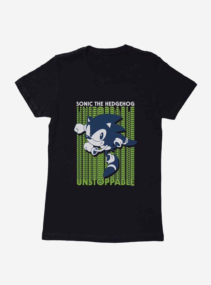 Sonic The Hedgehog Unstoppable Graphic Womens T-Shirt