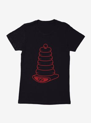 Fisher Price Rock-A-Stack Outline Womens T-Shirt