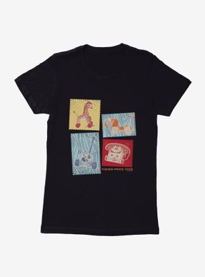 Fisher Price Vintage Toys Stamps Womens T-Shirt