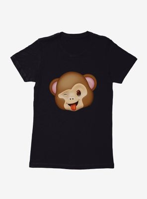 Emoji Monkey Expression Funny Womens T-Shirt