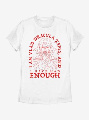 Castlevania Had Enough Womens T-Shirt