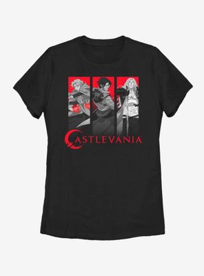 Castlevania Trio Box Up Womens T-Shirt