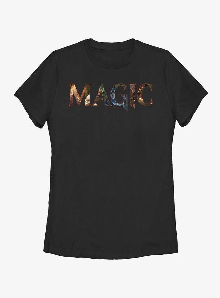 Magic: The Gathering Magic Text Fill Womens T-Shirt