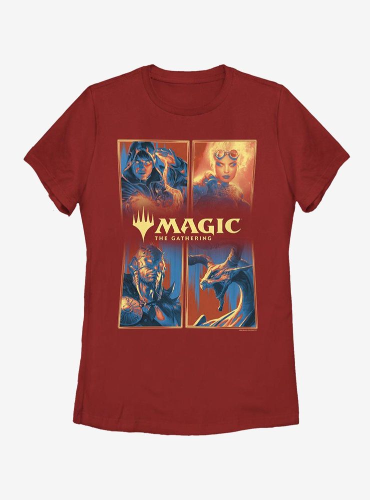 Magic: The Gathering Four Chars Womens T-Shirt