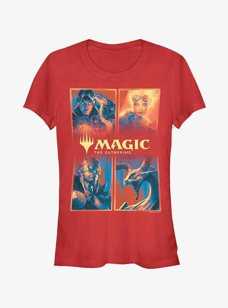 Magic: The Gathering Four Chars Girls T-Shirt