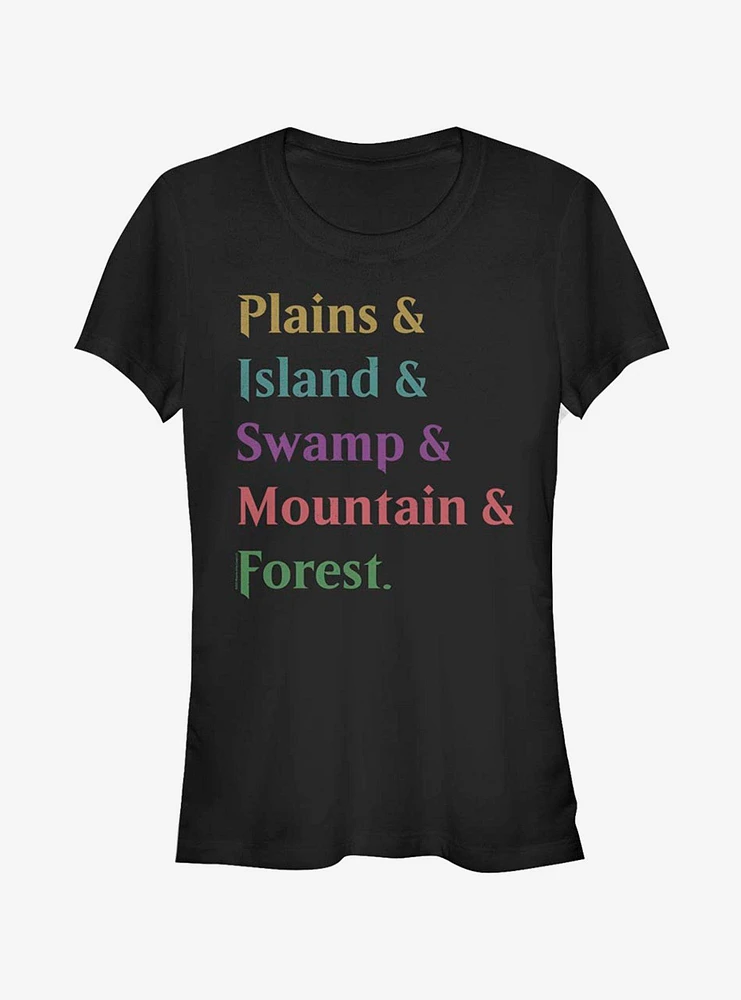 Magic: The Gathering Land Stack Girls T-Shirt