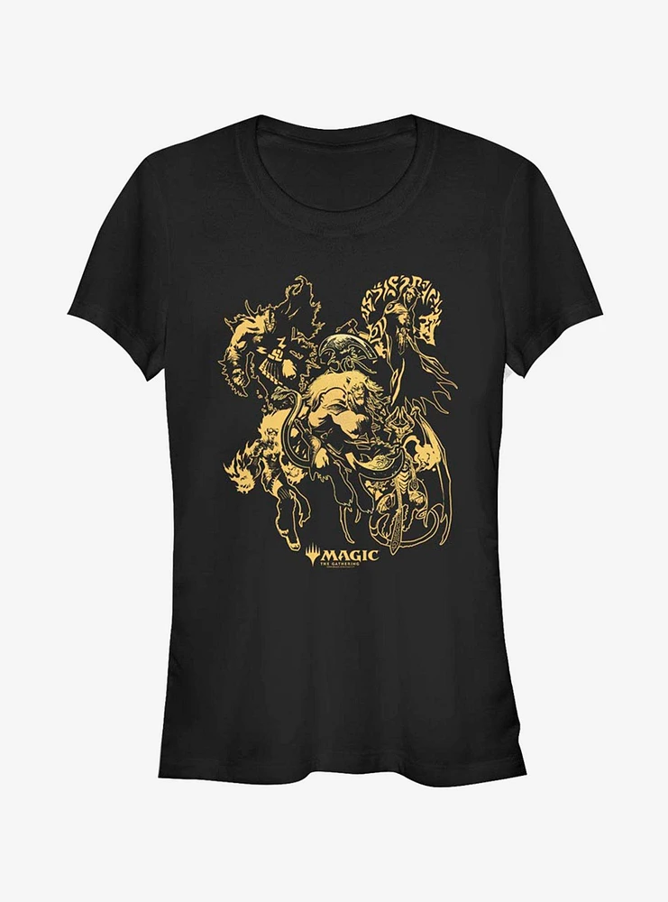 Magic: The Gathering Magic Character Outine Girls T-Shirt