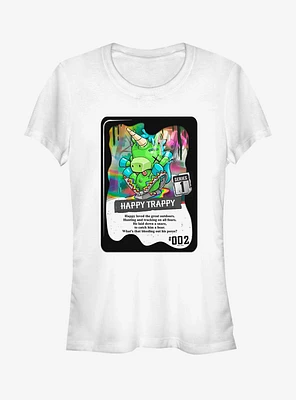 R.I.P Rainbows Pieces Happy Trappy Trading Card Girls T-Shirt