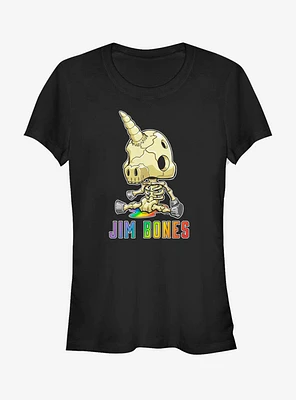 R.I.P Rainbows Pieces Jim Bones Girls T-Shirt